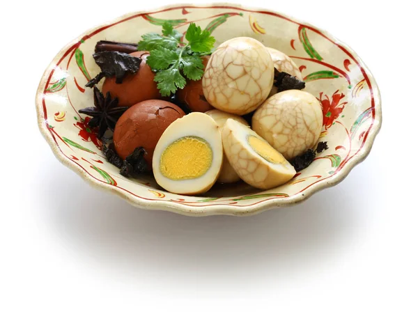 Homemade Tea Eggs Taiwanese Food — Stock Photo, Image