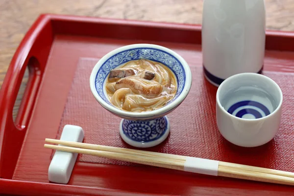 Caseiro Ika Shiokara Salgado Fermentado Lula Carne Fígado Comida Japonesa — Fotografia de Stock