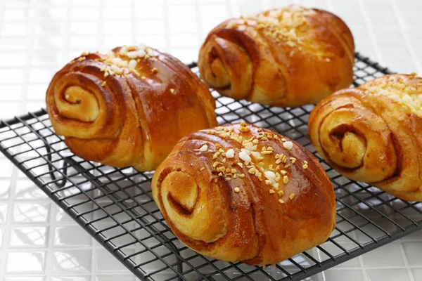 Homemade Finnish Cinnamon Rolls Freshly Made — Stock Photo, Image