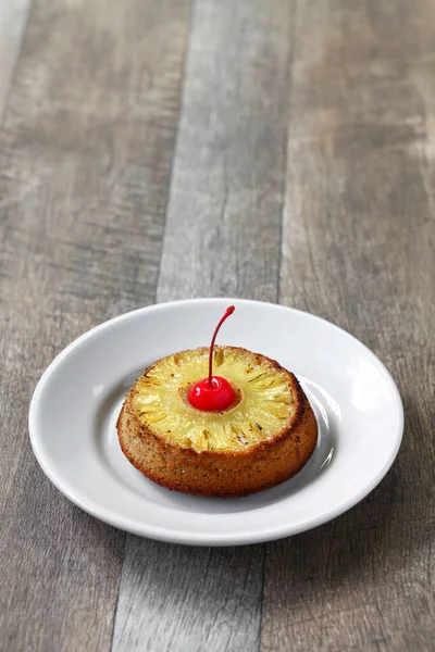 Gâteau Maison Ananas Envers — Photo