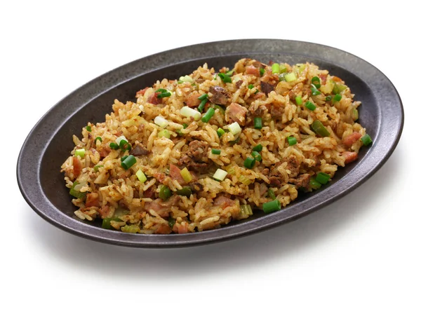 Classic Cajun Dirty Rice Southern Food — Stock Photo, Image