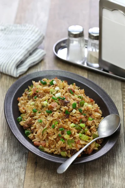 Classic Cajun Dirty Rice Southern Food — Stock Photo, Image