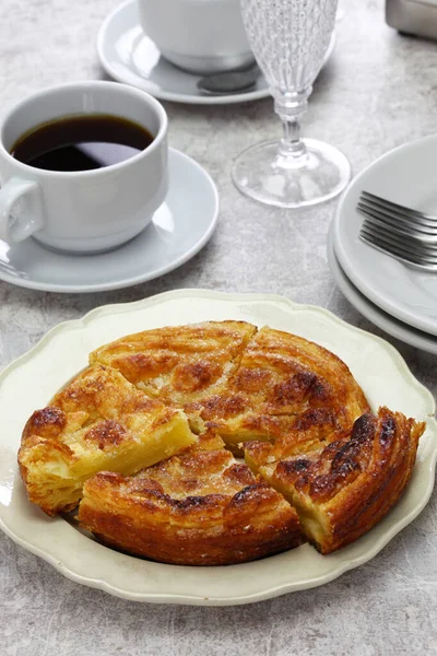欧曼蛋糕是用法国布列塔尼地区的大量黄油制成的糕点 — 图库照片