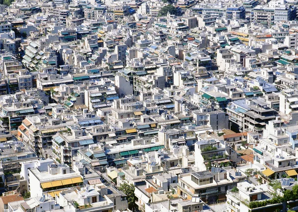 Panoráma Města Moderních Aténách Ranní Lycabettus Hill — Stock fotografie