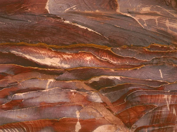 Kumtaşı Desen Petra Jeolojik Doku Jordan Petra Bir Unesco Dünya — Stok fotoğraf