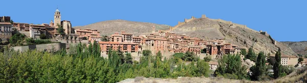 Panorama City Albarracin Spain Its Town Wall Albarracin Spanish Town — Stock Photo, Image