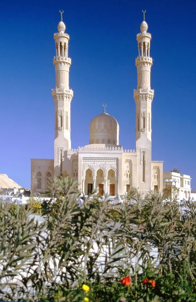 Mosquée Dans Ville Hurghada Egypte — Photo