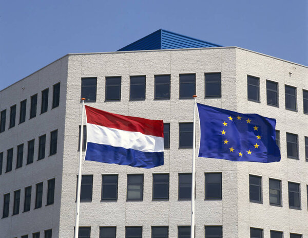 Dutch and European Community flag