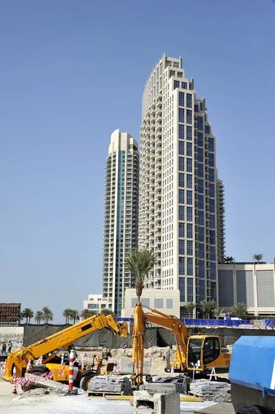 Baustelle, dubai, vereinigte arabische Emirate — Stockfoto