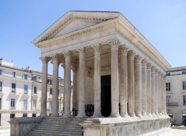 La Maison Carree, Roma Tapınağı, Nimes, Fransa