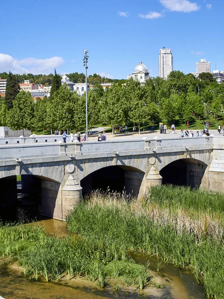 Madrid Hiszpania Maja 2018 Puente Del Rey Most Nad Rzeką — Zdjęcie stockowe