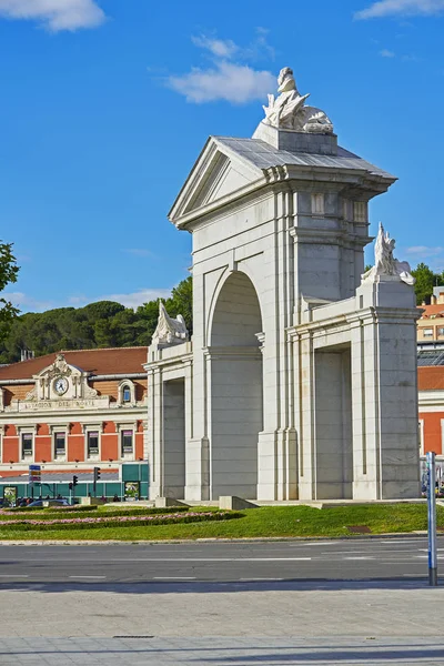 Madrid España Junio 2018 Puerta San Vicente Plaza Glorieta San —  Fotos de Stock