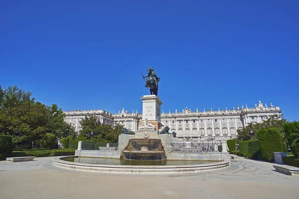 Praça Oriente Madrid Espanha — Fotografia de Stock