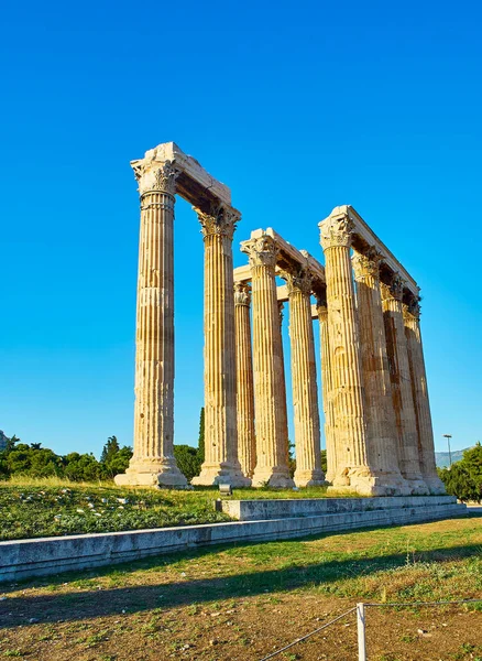 Olympian Zeus Tempel Monumentala Templet Börjat Århundradet Platsen Forntida Helgedom — Stockfoto