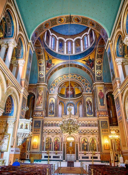 Athens Griechenland Juni 2018 Chor Der Metropolitankathedrale Der Annunciation Auch — Stockfoto