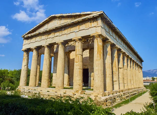 Templo Hefesto Lugar Grego Antigo Adoração Situado Lado Noroeste Agora — Fotografia de Stock