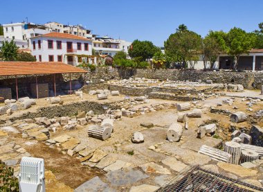 Türbesi, Halikarnas, dünyanın yedi harikasından biri kalıntıları. Bodrum, Muğla ilinin.