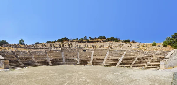 Πανοραμική Άποψη Των Λειψάνων Του Αμφιθέατρο Της Αλικαρνασσού Bodrum Επαρχία — Φωτογραφία Αρχείου