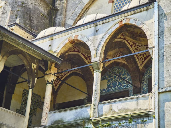 Façade Nord Est Mosquée Sultan Ahmet Camii Également Connue Sous — Photo