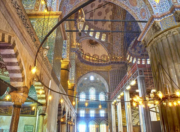 Estambul Turquía Julio 2018 Vista Interior Una Las Cúpulas Laterales — Foto de Stock