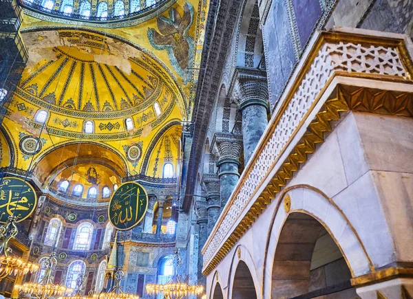 Стамбул Туреччина Липня 2018 Південна Проходу Нефа Собору Святої Софії — стокове фото