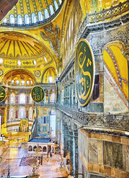 Стамбул Туреччина Липня 2018 Верхній Південної Галерея Нефа Собору Святої — стокове фото