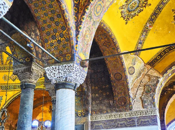 Стамбул Туреччина Липня 2018 Деталь Південь Галерея Нефа Мечеть Святої — стокове фото