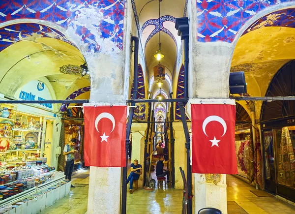 Istambul Turquia Julho 2018 Vendedores Nas Passagens Kapali Carsi Grande — Fotografia de Stock