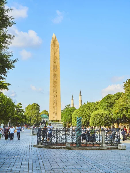 Istanbul Türkei Juli 2018 Der Obelisk Des Theodosius Ein Altägyptischer — Stockfoto