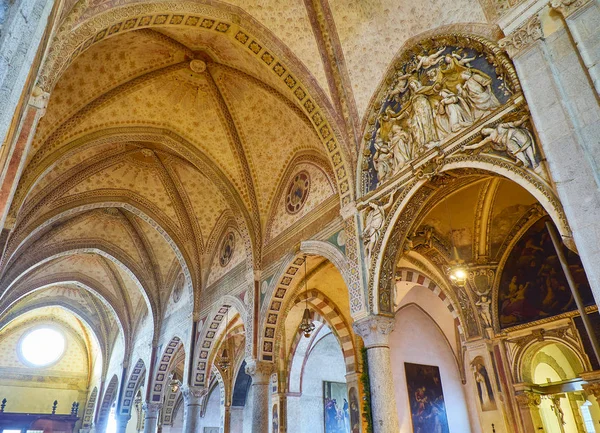 Milan Italy December 2018 Nave Basilica Santa Maria Delle Grazie — Stock Photo, Image