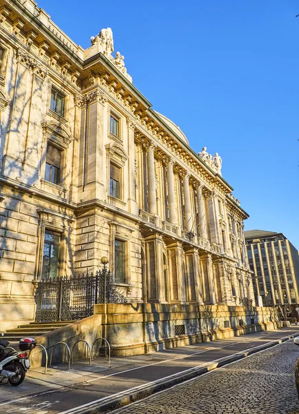 Turín Itálie Prosince 2018 Hlavní Fasáda Palazzo Della Luce Paláce — Stock fotografie