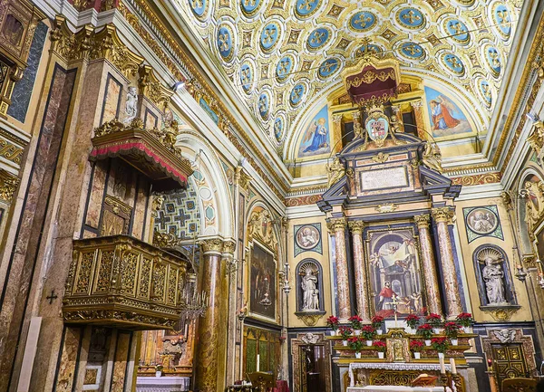 Turin Italien Januari 2019 Koret Chiesa San Carlo Borromeo Church — Stockfoto