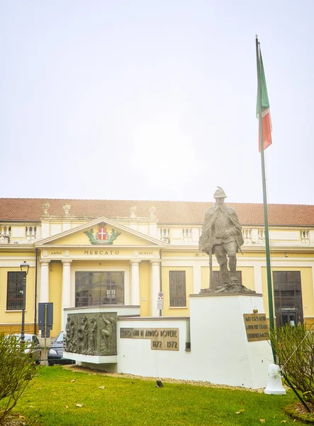 Asti Italie 1Er Janvier 2019 Façade Principale Marché Mercato Coperto — Photo