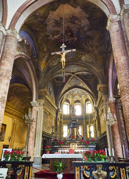 Asti Itália Janeiro 2019 Chancel Igreja Católica Saint Secondo Collegiate — Fotografia de Stock