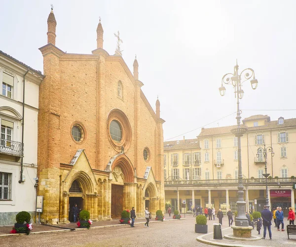 Asti Italia Enero 2019 Fachada Principal Iglesia Católica Saint Secondo — Foto de Stock