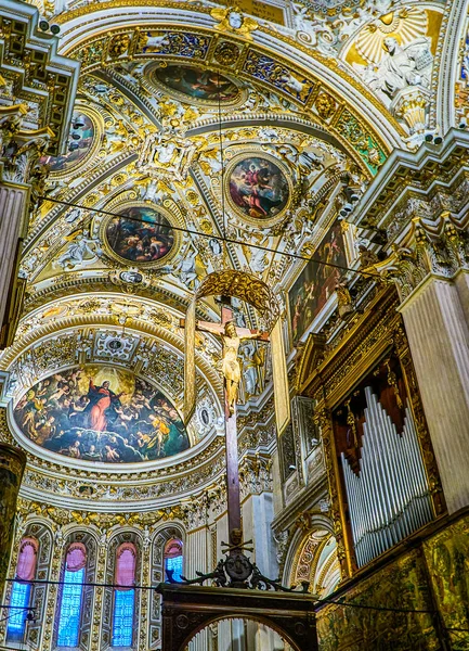 Bergamo Talya Ocak 2019 Basilica Santa Maria Maggiore Fırsatımdı Piazza — Stok fotoğraf