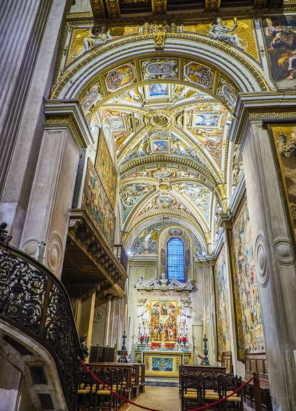 Bergamo Italia Enero 2019 Capilla Derecha Del Transepto Basílica Santa —  Fotos de Stock