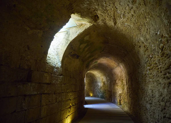 The Roman Theatre of Cadiz. Andalusia, Spain. — Stock Photo, Image