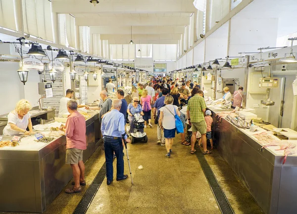 Mercado del centro de Cádiz, Mercado Central de Abastos. Cádiz, Andalu —  Fotos de Stock