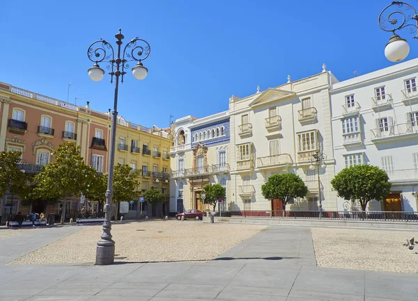 San Antonio Meydanı. Cadiz, Endülüs, İspanya. — Stok fotoğraf