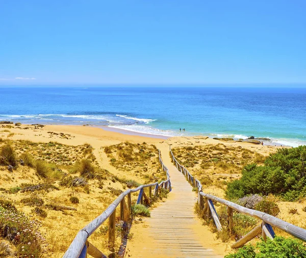 Cabo de Trafalgar Cape Doğal Parkı Plajı. Barbate, İspanya. — Stok fotoğraf