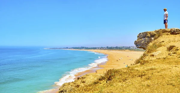 Strand van Cabo de Trafalgar. Barbate, Spanje. — Stockfoto