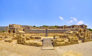Baelo Claudia Arkeoloji Künyesi. Tarifa, Cadiz, Endülüs, İspanya.