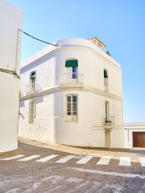 Vejer de la Frontera şehir merkezinde. Cadiz province, Endülüs, İspanya.