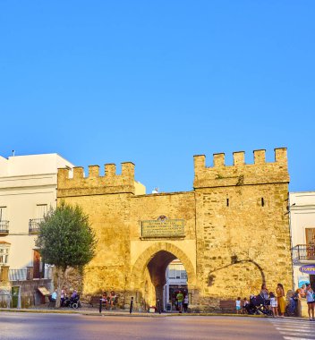 Tarifa şehir merkezinde. Cadiz province, Endülüs, İspanya.