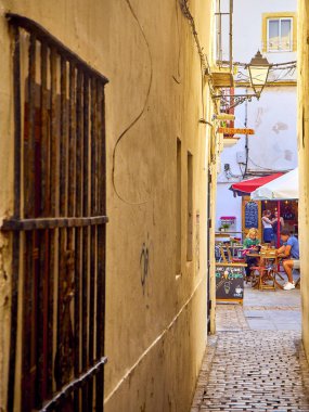 Tarifa şehir merkezinde. Cadiz province, Endülüs, İspanya.