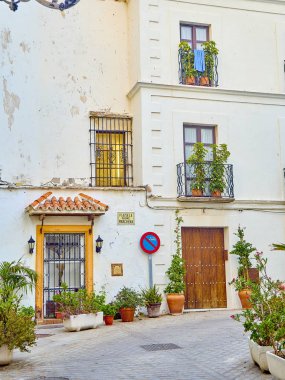 Tarifa şehir merkezinde. Cadiz province, Endülüs, İspanya.