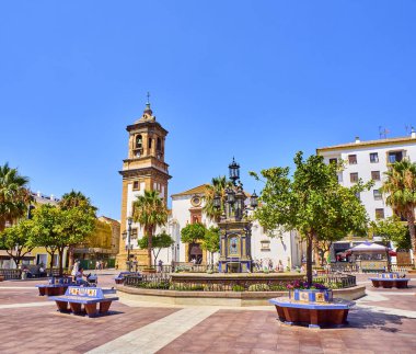 Şehir merkezindeki Algeciras. Cadiz province, Endülüs, İspanya.