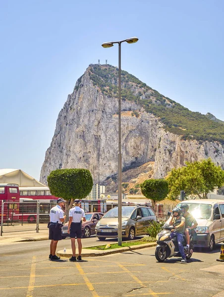 Winston Churchill Avenue. Gibraltar, British Overseas Territory, Verenigd Koninkrijk. — Stockfoto