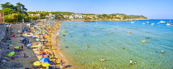 Strand van La Fosca. Palamos, Girona, Catalonië, Spanje. — Stockfoto